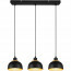 LED Hanglamp - Hangverlichting - Trion Palmo - E27 Fitting - 3-lichts - Rechthoek - Mat Zwart - Aluminium 2