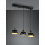 LED Hanglamp - Hangverlichting - Trion Palmo - E27 Fitting - 3-lichts - Rechthoek - Mat Zwart - Aluminium 7