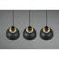LED Hanglamp - Hangverlichting - Trion Palmo - E27 Fitting - 3-lichts - Rechthoek - Mat Zwart - Aluminium 8