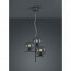 LED Hanglamp - Hangverlichting - Trion Pora - E14 Fitting - Rond - Mat Zwart - Aluminium 2