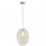 LED Hanglamp - Hangverlichting - Trion Ridan - E27 Fitting - Rond - Mat Chroom - Aluminium 