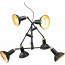 LED Hanglamp - Hangverlichting - Trion Rollo - E14 Fitting - 6-lichts - Rond - Mat Zwart - Aluminium 2