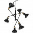 LED Hanglamp - Hangverlichting - Trion Rollo - E14 Fitting - 6-lichts - Rond - Mat Zwart - Aluminium 3