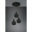 LED Hanglamp - Hangverlichting - Trion Sparko - E14 Fitting - 3-lichts - Rond - Zwart - Hout 10