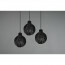 LED Hanglamp - Hangverlichting - Trion Sparko - E14 Fitting - 3-lichts - Rond - Zwart - Hout 11