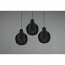 LED Hanglamp - Hangverlichting - Trion Sparko - E14 Fitting - 3-lichts - Rond - Zwart - Hout 12