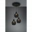 LED Hanglamp - Hangverlichting - Trion Sparko - E14 Fitting - 3-lichts - Rond - Zwart - Hout 8