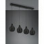 LED Hanglamp - Hangverlichting - Trion Sparko - E14 Fitting - 4-lichts - Rechthoek - Zwart - Hout 10