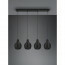 LED Hanglamp - Hangverlichting - Trion Sparko - E14 Fitting - 4-lichts - Rechthoek - Zwart - Hout 11