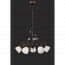 LED Hanglamp - Hangverlichting - Trion Trada - E14 Fitting - 5-lichts - Rond - Antiek Roestkleur - Aluminium 3