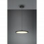 LED Hanglamp - Hangverlichting - Trion Trula - 29W - Warm Wit 3000K - Dimbaar - Rond - Mat Zwart - Aluminium 8