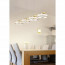 LED Hanglamp - Trion Agiany - 28W - Warm Wit 3000K - 4-lichts - Dimbaar - Rechthoek - Mat Goud - Aluminium 3