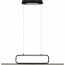 LED Hanglamp - Trion Akina - 38W - Warm Wit 3000K - Dimbaar - Rechthoek - Mat Zwart - Aluminium 2