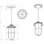 LED Hanglamp - Trion Brinity - E14 Fitting - Rond - Antiek Koper - Aluminium Lijntekening