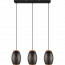 LED Hanglamp - Trion Dabi - E27 Fitting - 3-lichts - Zwart/Goud - Metaal 1