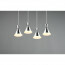 LED Hanglamp - Trion Ewomi - E27 Fitting - 4-lichts - Rechthoek - Mat Nikkel - Aluminium 12