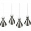 LED Hanglamp - Trion Ewomi - E27 Fitting - 4-lichts - Rechthoek - Mat Nikkel - Aluminium 3