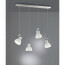 LED Hanglamp - Trion Ginola - E14 Fitting - 4-lichts - Rechthoek - Mat Nikkel - Aluminium 2