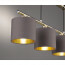 LED Hanglamp - Trion Gorino - E14 Fitting - 4-lichts - Rechthoek - Mat Bruin - Aluminium 4