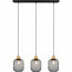 LED Hanglamp - Trion Kalim - E27 Fitting - 3-lichts - Rechthoek - Mat Zwart - Aluminium 3