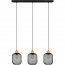LED Hanglamp - Trion Kalim - E27 Fitting - 3-lichts - Rechthoek - Mat Zwart - Aluminium 4