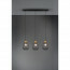 LED Hanglamp - Trion Kalim - E27 Fitting - 3-lichts - Rechthoek - Mat Zwart - Aluminium 6