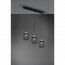 LED Hanglamp - Trion Kalim - E27 Fitting - 3-lichts - Rechthoek - Mat Zwart - Aluminium 7