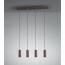 LED Hanglamp - Trion Mary - GU10 Fitting - 4-lichts - Rechthoek - Roestkleur - Aluminium 6