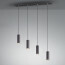 LED Hanglamp - Trion Mary - GU10 Fitting - 4-lichts - Rond - Mat Zwart Aluminium 2