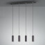 LED Hanglamp - Trion Mary - GU10 Fitting - 4-lichts - Rond - Mat Zwart Aluminium 4