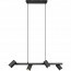 LED Hanglamp - Trion Milona - GU10 Fitting - 4-lichts - Rond - Mat Zwart - Aluminium 2