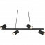 LED Hanglamp - Trion Milona - GU10 Fitting - 4-lichts - Rond - Mat Zwart - Aluminium 3