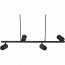 LED Hanglamp - Trion Milona - GU10 Fitting - 4-lichts - Rond - Mat Zwart - Aluminium 4