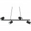LED Hanglamp - Trion Milona - GU10 Fitting - 4-lichts - Rond - Mat Zwart - Aluminium 7