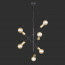 LED Hanglamp - Trion Ross - E27 Fitting - 6-lichts - Verstelbaar - Rond - Mat Zwart Aluminium 9
