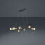 LED Hanglamp - Trion Ross - E27 Fitting - 7-lichts - Verstelbaar - Rechthoek - Mat Zwart Aluminium 4