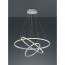 LED Hanglamp WiZ - Hangverlichting - Trion Noraan - 80W - Aanpasbare Kleur - RGBW - Rond - Mat Nikkel - Aluminium 5