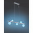 LED Hanglamp WiZ - Trion Dulpio - 15W - Aanpasbare Kleur - 5-lichts - Dimbaar - Rechthoek - Mat Nikkel - Aluminium 6