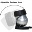 LED Hoofdlamp - Aigi Heady - Waterdicht - 35 Meter - Kantelbaar - 18 LED's - 1.1W - Zilver | Vervangt 9W 6