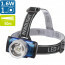 LED Hoofdlamp - Aigi Scylo - Waterdicht - 50 Meter - Kantelbaar - 1 LED - 1.6W - Zwart | Vervangt 7W 2