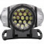 LED Hoofdlamp - Aigi Slico - Waterdicht - 40 Meter - Kantelbaar - 19 LED's - 1.1W - Zilver | Vervangt 9W 3