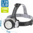 LED Hoofdlamp - Aigi Slico - Waterdicht - 50 Meter - Kantelbaar - 23 LED's - 1.1W - Zilver | Vervangt 9W Lijntekening