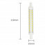 LED Lamp - Aigi Trunka - R7S Fitting - 9W - Helder/Koud Wit 6500K - Oranje - Glas Lijntekening