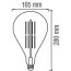 LED Lamp - Design Globe - Torade - E27 Fitting - Amber - 8W - Warm Wit 2200K 2
