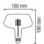 LED Lamp - Design - Gonza - E27 Fitting - Amber - 8W - Warm Wit 2200K 2