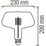 LED Lamp - Design - Gonza XL - E27 Fitting - Titanium - 8W - Warm Wit 2400K 2