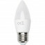 LED Lamp - Smart LED - Aigi Exona - Bulb C37 - 5W - E27 Fitting - Slimme LED - Wifi LED - Aanpasbare Kleur - Mat Wit - Glas