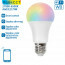 LED Lamp - Smart LED - Aigi Lexus - Bulb A60 - 9W - E27 Fitting - Slimme LED - Wifi LED + Bluetooth - RGB + Aanpasbare Kleur - Mat Wit - Kunststof 2