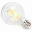 LED Lamp - Smart LED - Aigi Rixona - Bulb G80 - 6W - E27 Fitting - Slimme LED - Wifi LED + Bluetooth - Aanpasbare Kleur - Transparant Helder - Glas 3