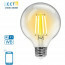 LED Lamp - Smart LED - Aigi Rixona - Bulb G95 - 6W - E27 Fitting - Slimme LED - Wifi LED + Bluetooth - Aanpasbare Kleur - Transparant Helder - Glas 2